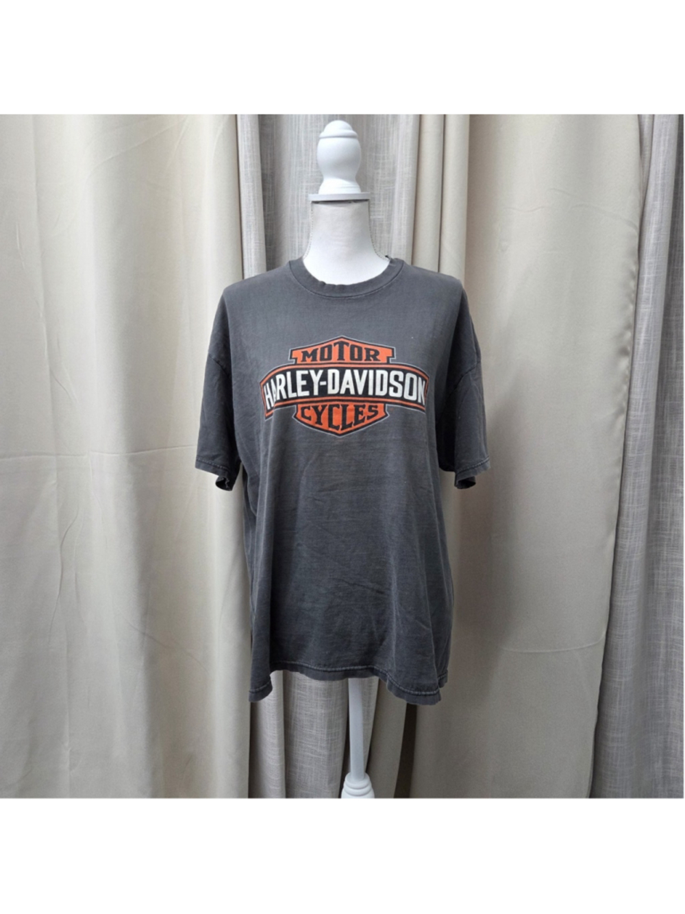 Vintage Harley Davidson Beartooth T Shirt XL Gray Bear Red Lodge MT Single...